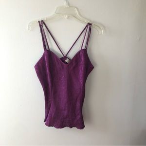 Vintage Victorias Secret Gold Label Purple Lingerie Top